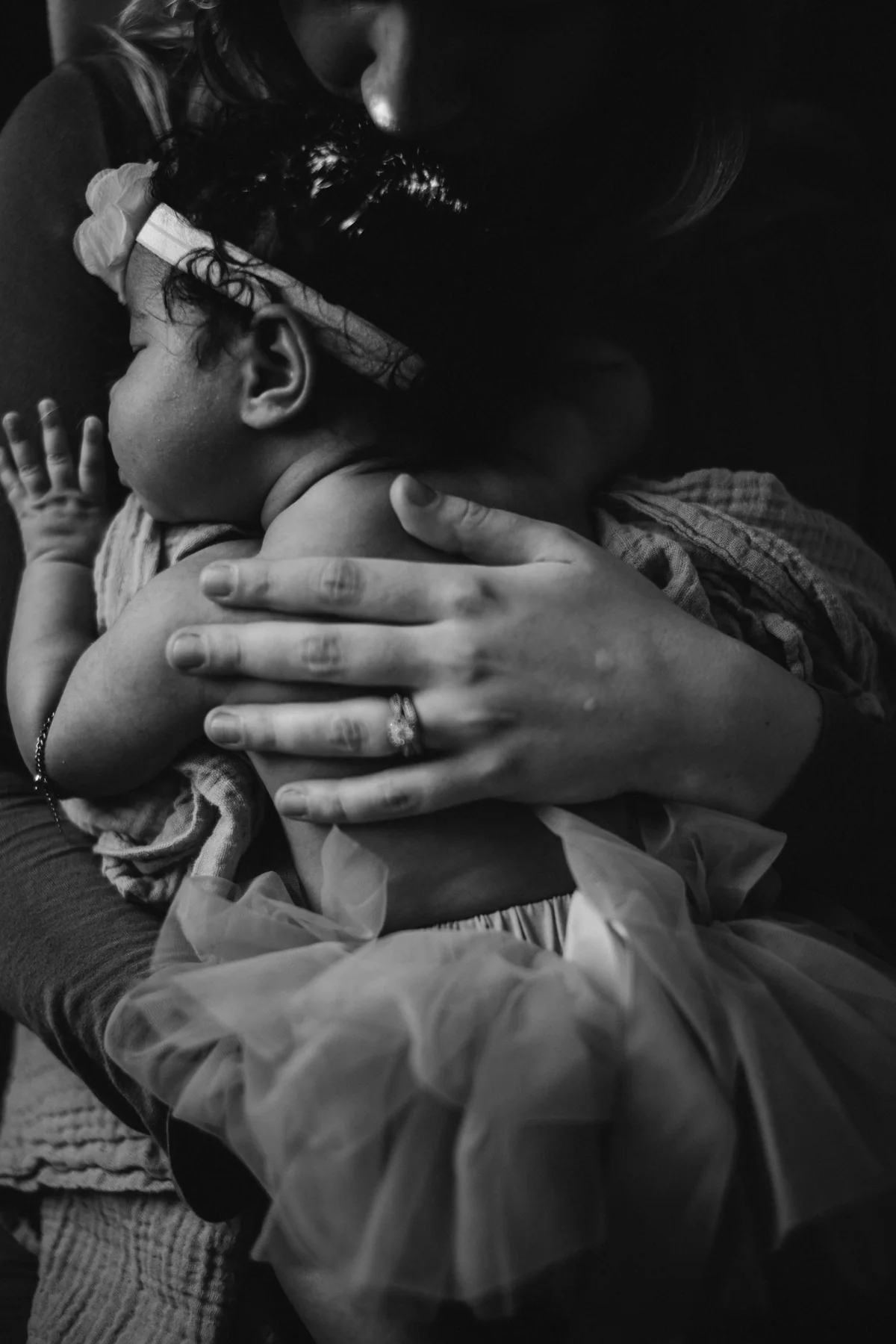 Mother holding baby family portrait portfolio image