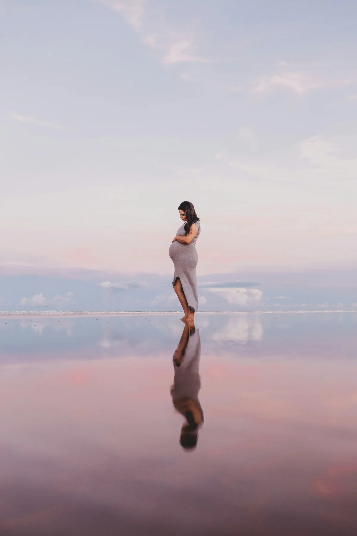 Maternity portrait reflection portfolio image